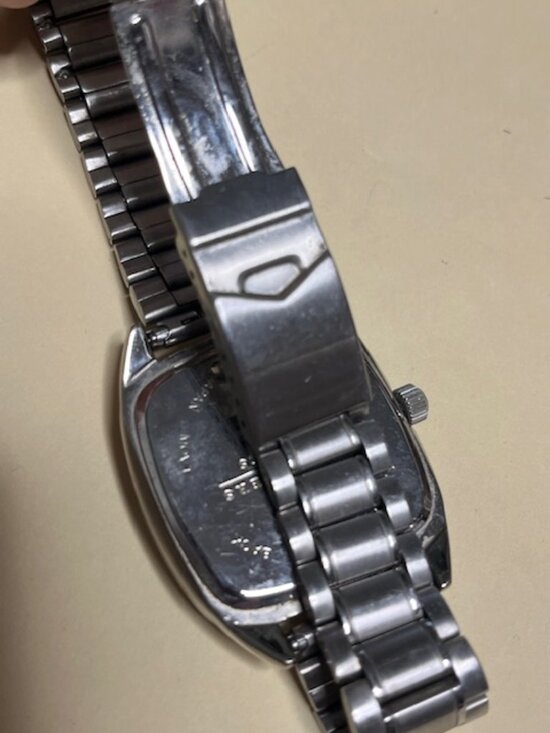 VTG Joan Rivers Classic Collection Crystal Face Silver-Tone Metal Bracelet Watch